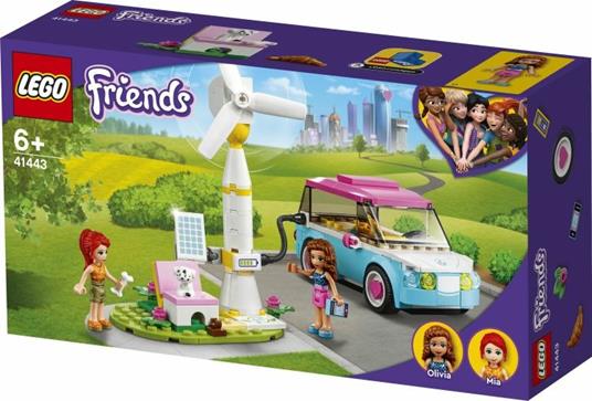 LEGO Friends 41443 L Auto Elettrica di Olivia Macchinina Giocattolo Giochi per Bambina e Bambino dai 6 Anni in su