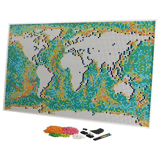LEGO Art (31203). Mappa del Mondo, Decorazione da Parete per Adulti, Mattoncini da Costruzione, Idee Regalo - 7