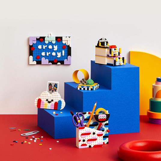 LEGO DOTS 41938 Designer Box Creativa, Kit Fai da Te per Bambini, Decorazioni Cameretta con Portamatite, Cornice Foto - 2