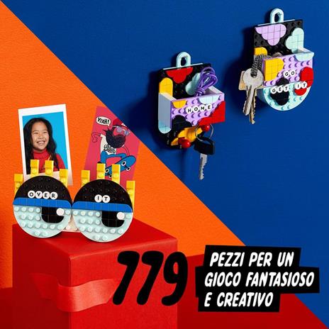 LEGO DOTS 41938 Designer Box Creativa, Kit Fai da Te per Bambini, Decorazioni Cameretta con Portamatite, Cornice Foto - 5