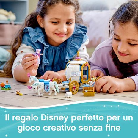 LEGO Disney Princess 43192 La Carrozza Reale di Cenerentola con 2 Mini Bamboline e Cavalli, Giocattolo e Idea Regalo - 4