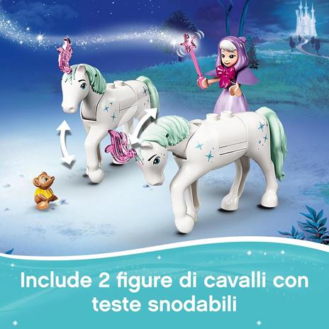LEGO Disney Princess 43192 La Carrozza Reale di Cenerentola con 2 Mini Bamboline e Cavalli, Giocattolo e Idea Regalo - 6