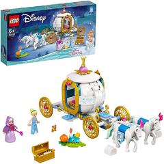 LEGO Disney Princess 43192 La Carrozza Reale di Cenerentola con 2 Mini Bamboline e Cavalli, Giocattolo e Idea Regalo