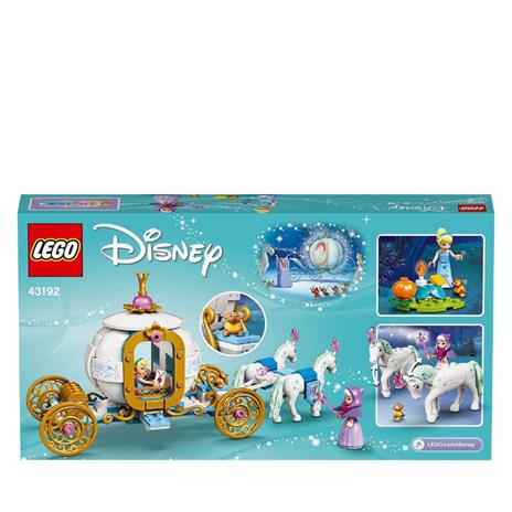 LEGO Disney Princess 43192 La Carrozza Reale di Cenerentola con 2 Mini Bamboline e Cavalli, Giocattolo e Idea Regalo - 10