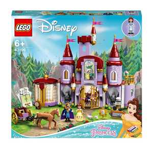Giocattolo LEGO Disney Princess 43196 Il Castello di Belle e della Bestia, Set delle Principesse con 3 Mini Bamboline LEGO