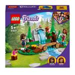 LEGO Friends 41677 La Cascata nel Bosco, Set di Costruzioni per Bambini di 5 Anni con le Mini Bamboline di Andrea e Olivia