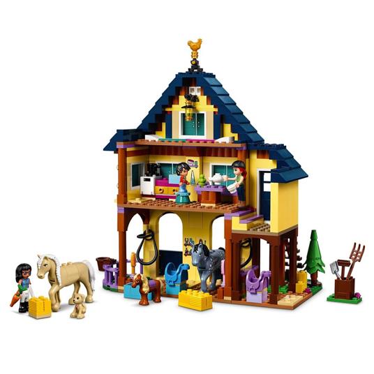 LEGO Friends 41683 Il Centro Equestre nel Bosco, Scuderia dei Cavalli Giocattolo per Bambini dai 7 Anni con 2 Mini Bamboline - 4