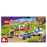 LEGO Friends 41441 Addestramento Equestre e Rimorchio, Set per Bambini dai 4 Anni con 2 Mini Bamboline e Cavallo Giocattolo