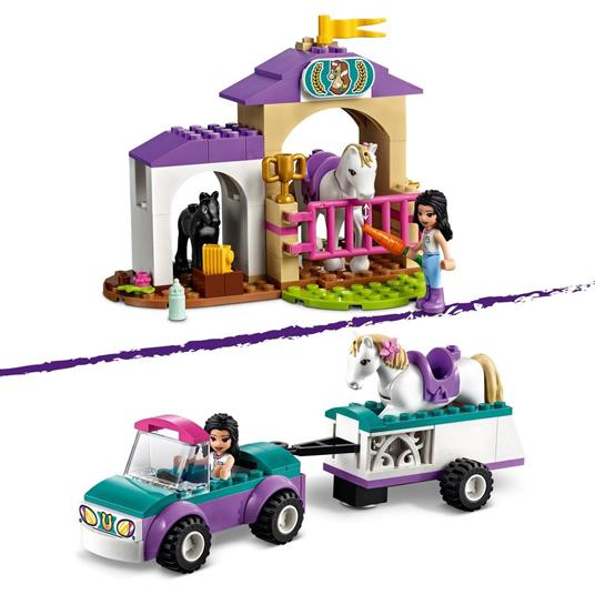 LEGO Friends 41441 Addestramento Equestre e Rimorchio, Set per Bambini dai 4 Anni con 2 Mini Bamboline e Cavallo Giocattolo - 4