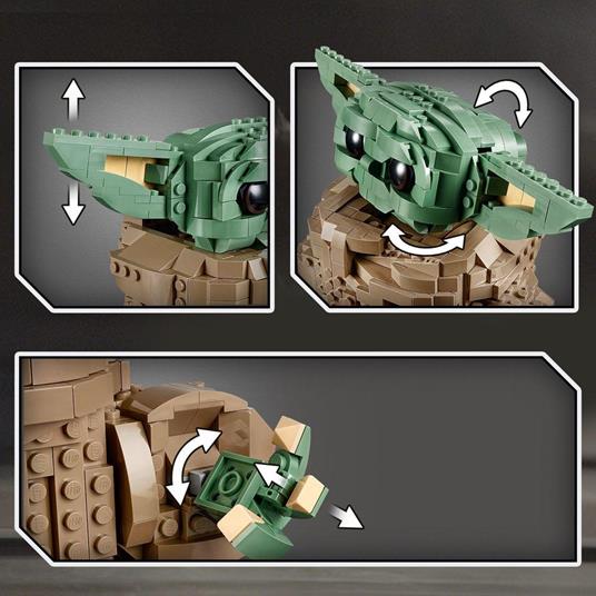 LEGO Star Wars 75318 Il Bambino, Modellino da Costruire del Personaggio 'Baby Yoda' dal Film The Mandalorian, Idea Regalo - 4