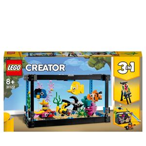 Giocattolo LEGO Creator 31122 3 in 1 Acquario, Cavalletto da Pittura o Forziere Pirata, Costruzioni per Bambini con Animali Giocattolo LEGO