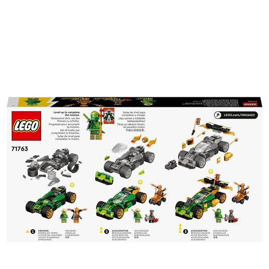 LEGO NINJAGO 71763 Auto da Corsa di Lloyd - EVOLUTION, Set per Bambini di 6+ Anni con Quad, Guerrieri Serpente - 9