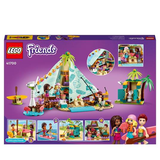 LEGO Friends 41700 Glamping sulla Spiaggia, Giocattoli per Bambini