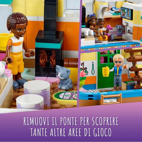 LEGO Friends 41702 Casa Galleggiante sul Canale, Giochi per Bambina e Bambino dai 7 Anni in su con Giardino - 7