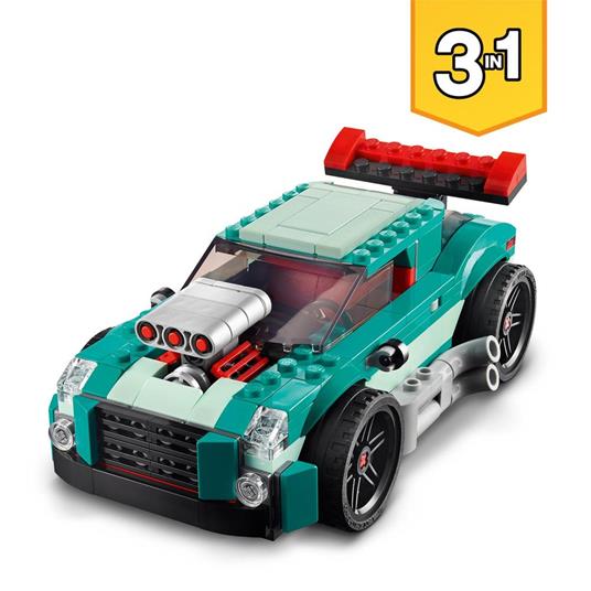 LEGO Creator 31127 3in1 Street Racer, Macchine Giocattolo, Auto da Corsa  per Bambini di 7+ Anni, Costruzione con Mattoncini - LEGO - Creator -  Automobili - Giocattoli