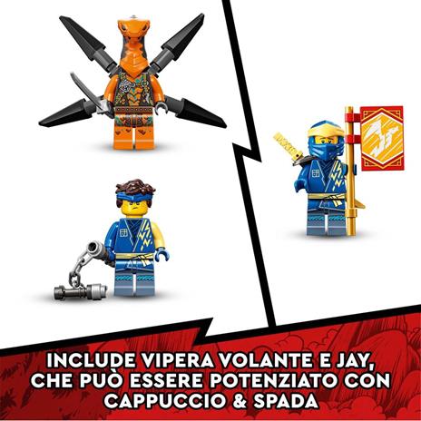 LEGO NINJAGO 71760 Dragone del Tuono di Jay - EVOLUTION, Set con Banner da Collezione, Giocattoli per Bambini dai 6 Anni - 4
