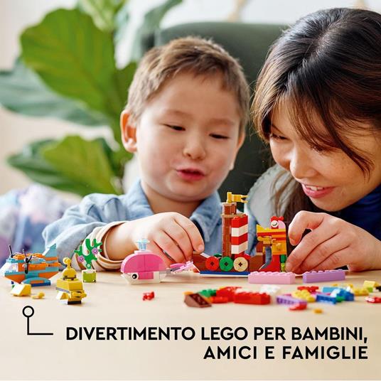 LEGO Classic 11018 Divertimento Creativo sullOceano, Giocattoli Creativi per Bambini di 4+ Anni, Mattoncini da Costruzione - 3