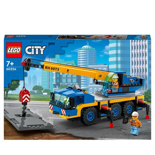 LEGO City Great Vehicles 60324 Gru Mobile, Veicoli da Cantiere