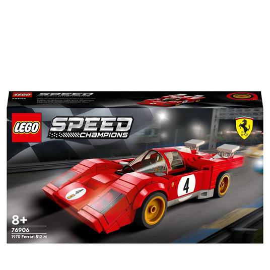 LEGO Speed Champions 76906 1970 Ferrari 512 M, Macchina Giocattolo da  Corsa, Auto Sportiva Rossa, Modellismo da Collezione - LEGO - Speed  Champions - Automobili - Giocattoli