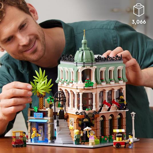 LEGO Icons 10297 Boutique Hotel, Set Modellini da Costruire per Adulti,  Edificio Modulare da Collezione con 7 Minifigure - LEGO - Icons - Edifici e  architettura - Giocattoli