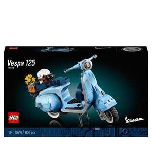 Giocattolo LEGO Icons 10298 Vespa 125, Set in Mattoncini, Modellismo Adulti, Replica Piaggio Anni 60, Idea Regalo, Hobby Creativo LEGO