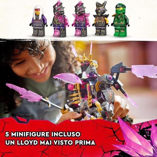 LEGO Ninjago 71772 Il Re dei Cristalli, Set Costruzioni con Action Figure e Minifigure Lloyd, Giochi per Bambini dai 9 Anni - 5