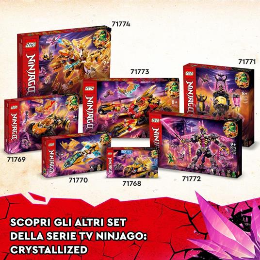 LEGO Ninjago 71772 Il Re dei Cristalli, Set Costruzioni con Action Figure e Minifigure Lloyd, Giochi per Bambini dai 9 Anni - 6