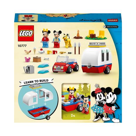 LEGO Disney Topolino e Amici 10777 Vacanza in Campeggio con Topolino e Minnie, Pluto, Camper Giocattolo, Giochi per Bambini - 9