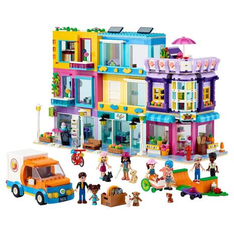 LEGO Friends 41704 Edificio della Strada Principale, Café Heartlake City e Salone, Casa delle Bambole, Giochi per Bambini - 9