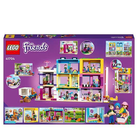 LEGO Friends 41704 Edificio della Strada Principale, Café Heartlake City e Salone, Casa delle Bambole, Giochi per Bambini - 10