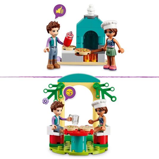 LEGO Friends 41705 La Pizzeria di Heartlake City, con Pizza, Cibo Giocattolo e Mini Bamboline, Giochi per Bambini dai 5 Anni - 5