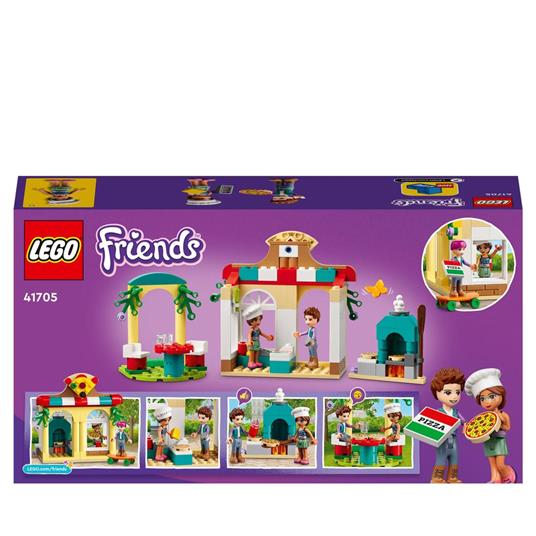 LEGO Friends 41705 La Pizzeria di Heartlake City, con Pizza, Cibo Giocattolo e Mini Bamboline, Giochi per Bambini dai 5 Anni - 8