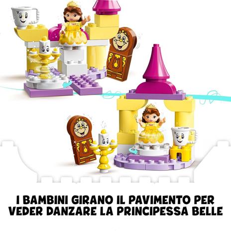 LEGO DUPLO Disney Princess 10960 La sala da Ballo di Belle, con Chip da la Bella e la Bestia, Giocattolo per Bambini 2+ Anni - 5