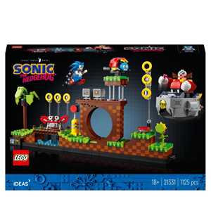 Giocattolo LEGO Ideas 21331 Sonic the Hedgehog - Green Hill Zone, Modello da Costruire per Adulti, Cultura Pop Anni 90, Dr. Eggman LEGO