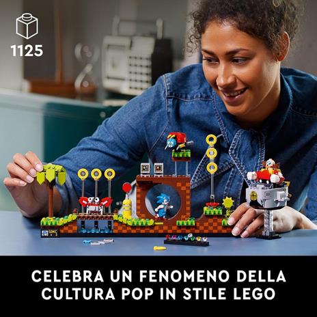 LEGO Ideas 21331 Sonic the Hedgehog - Green Hill Zone, Modello da Costruire per Adulti, Cultura Pop Anni 90, Dr. Eggman - 2