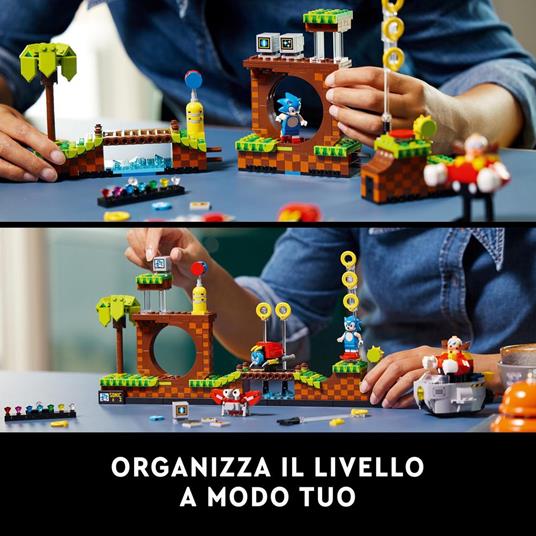 LEGO Ideas 21331 Sonic the Hedgehog - Green Hill Zone, Modello da Costruire per Adulti, Cultura Pop Anni 90, Dr. Eggman - 4