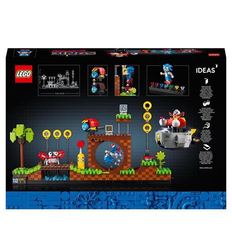 LEGO Ideas 21331 Sonic the Hedgehog - Green Hill Zone, Modello da Costruire per Adulti, Cultura Pop Anni 90, Dr. Eggman - 8