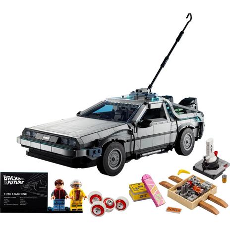 LEGO Icons 10300 Macchina del Tempo Ritorno al Futuro, Set Modellino Delorean da Costruire, Minifigure di Doc e Marty McFly - 8