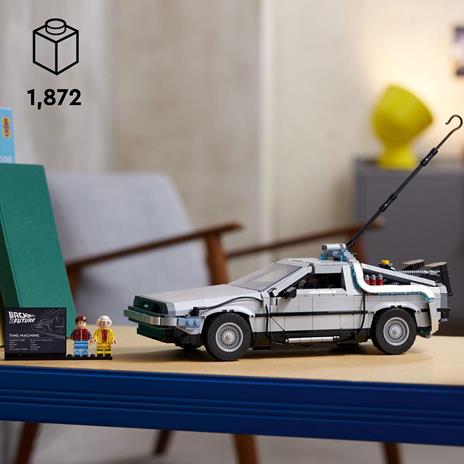 LEGO Icons 10300 Macchina del Tempo Ritorno al Futuro, Set Modellino Delorean da Costruire, Minifigure di Doc e Marty McFly - 3