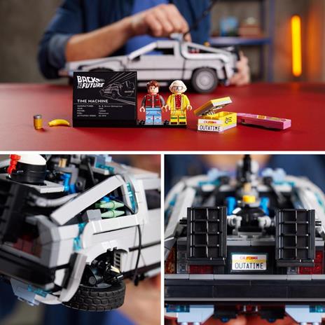 LEGO Icons 10300 Macchina del Tempo Ritorno al Futuro, Set Modellino Delorean da Costruire, Minifigure di Doc e Marty McFly - 5