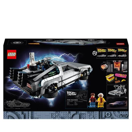LEGO Icons 10300 Macchina del Tempo Ritorno al Futuro, Set Modellino Delorean da Costruire, Minifigure di Doc e Marty McFly - 8