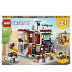 LEGO Creator 3 in 1 31131 Ristorante Noodle Cittadino, Creativo, Casa Giocattolo Apribile, Negozio Bici, Sala Giochi