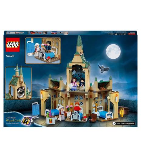 LEGO Harry Potter 76398 Ala dellinfermeria di Hogwarts, con Minifigure Ron Weasley e Hermione Granger, Torre dell'Orologio - 9
