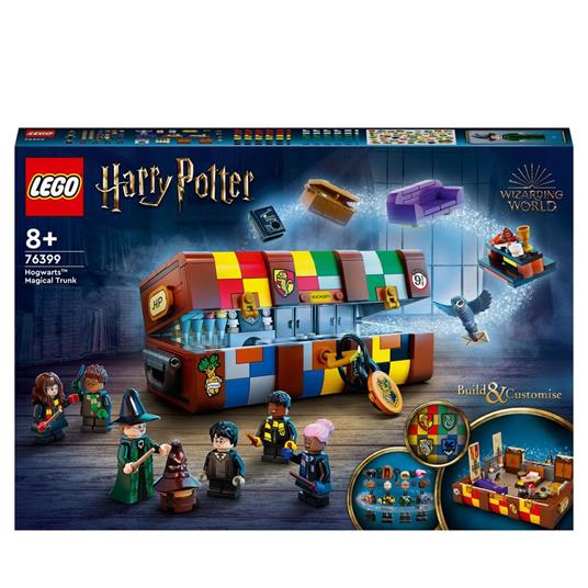 LEGO Harry Potter 76399 Il Baule Magico di Hogwarts, Idea Regalo Personalizzabile, Stemmi Case, Cappello Parlante e Gufo