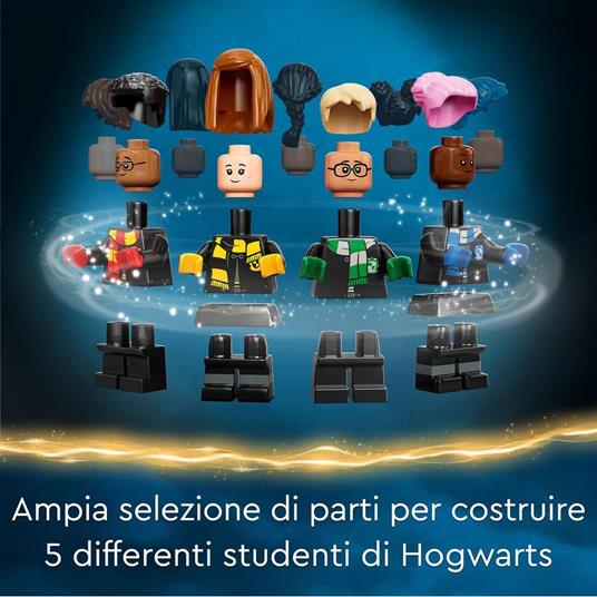 LEGO Harry Potter 76399 Il Baule Magico di Hogwarts, Idea Regalo Personalizzabile, Stemmi Case, Cappello Parlante e Gufo - 5