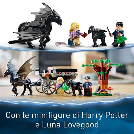 LEGO Harry Potter 76400 Thestral e Carrozza di Hogwarts, con Cavallo Giocattolo e 2 Minifigure, Giochi per Bambini dai 7 Anni - 5