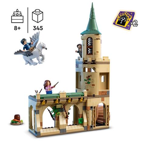 LEGO Harry Potter 76401 Cortile di Hogwarts: il Salvataggio di Sirius, Castello Giocattolo con Ippogrifo Fierobecco - 3