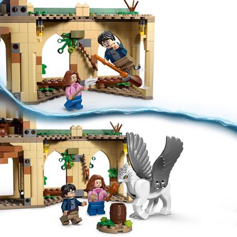LEGO Harry Potter 76401 Cortile di Hogwarts: il Salvataggio di Sirius, Castello Giocattolo con Ippogrifo Fierobecco - 5