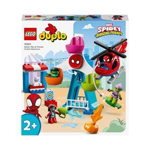Giocattolo LEGO DUPLO 10963 Spider-Man e i suoi Amici: Avventura al Luna Park, con Green Goblin e Hulk, Giochi per Bambini dai 2 Anni LEGO