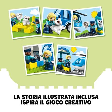 LEGO DUPLO 10959 Stazione Di Polizia ed Elicottero, Set per Bambini di 2+ Anni, Macchina Giocattolo con Luci e Sirene - 6